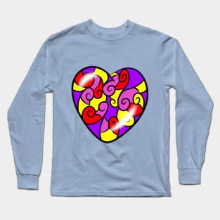 Patterned heart Long Sleeve T-Shirt